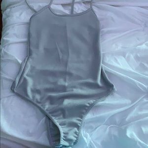 Grey body suit size